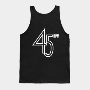 45 RPM - white Tank Top